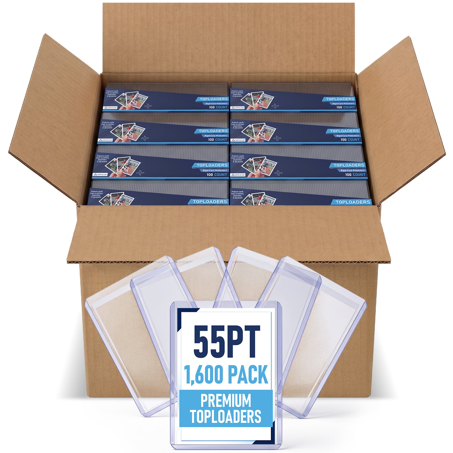 55PT Premium Top Loaders 1,600 Pack