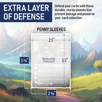 20PT - 100 Pack Top Loaders & 100pk Standard Size Penny Sleeves