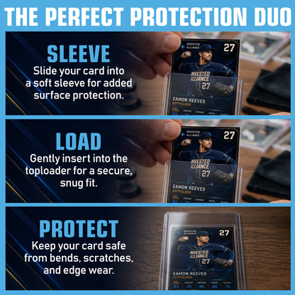 180PT - 50 Pack Premium Top Loaders