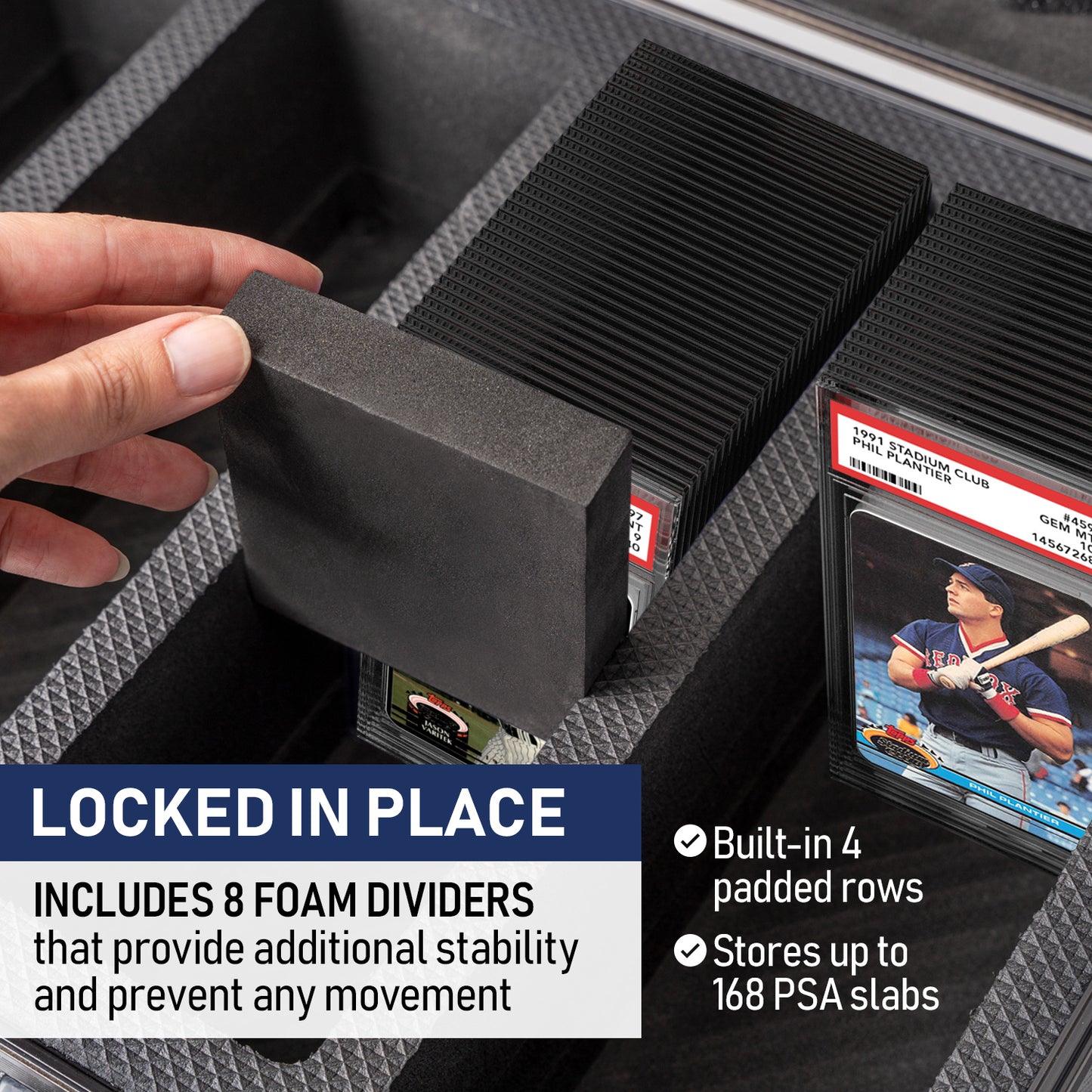 Blue - Premium Graded Card Case