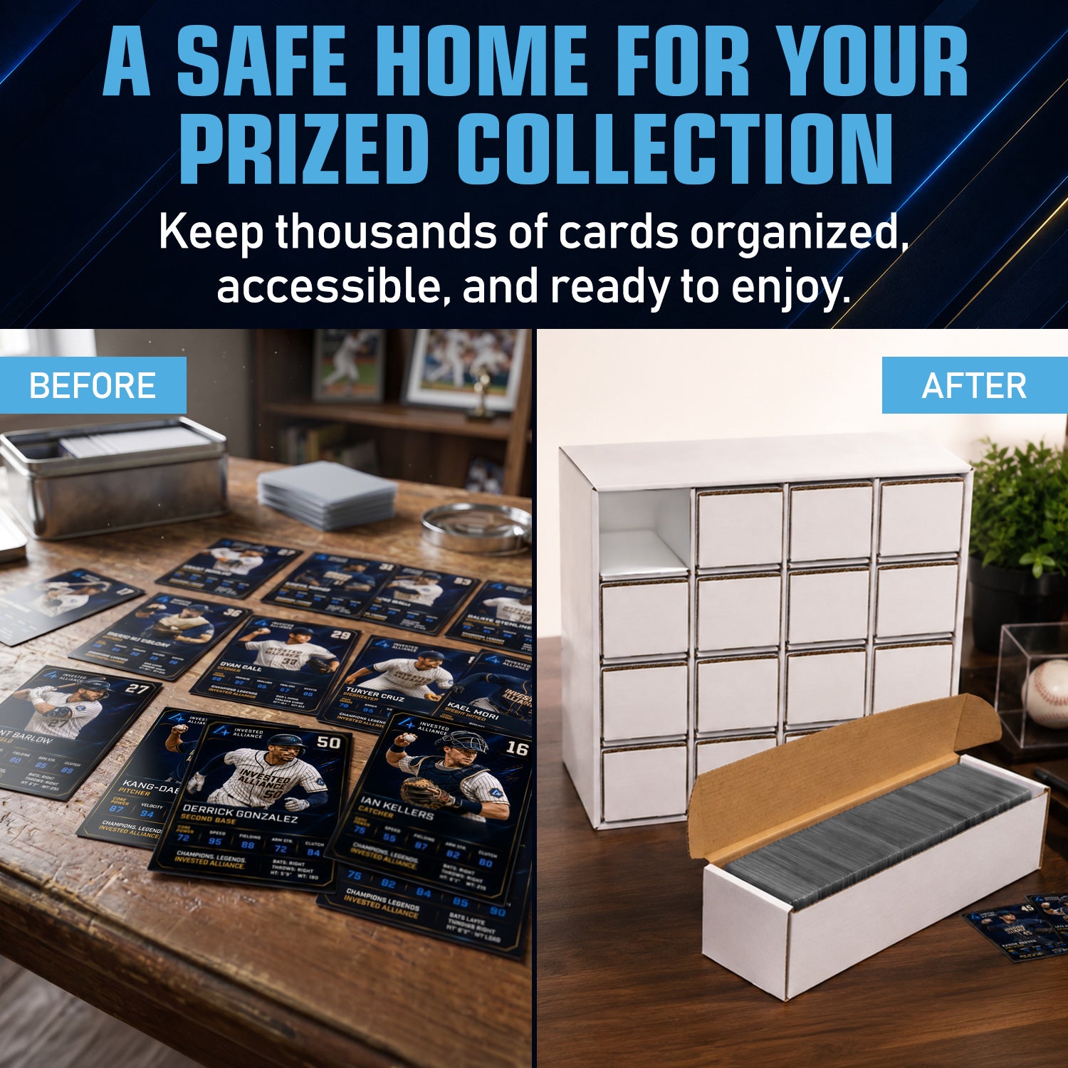 Premium Card Storage House