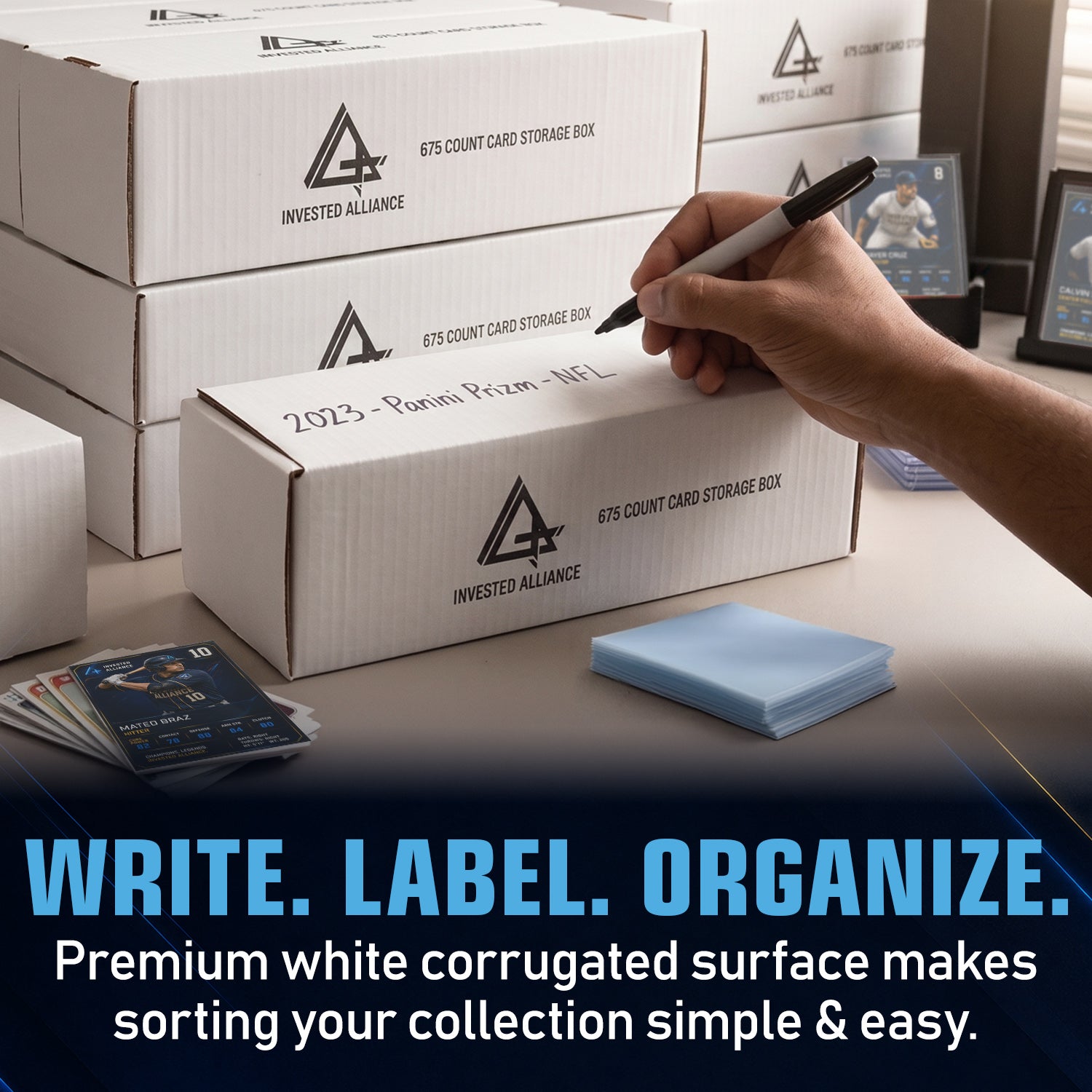 20 Pack - Premium Cardboard Storage Boxes