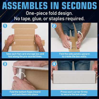 20 Pack - Premium Cardboard Storage Boxes