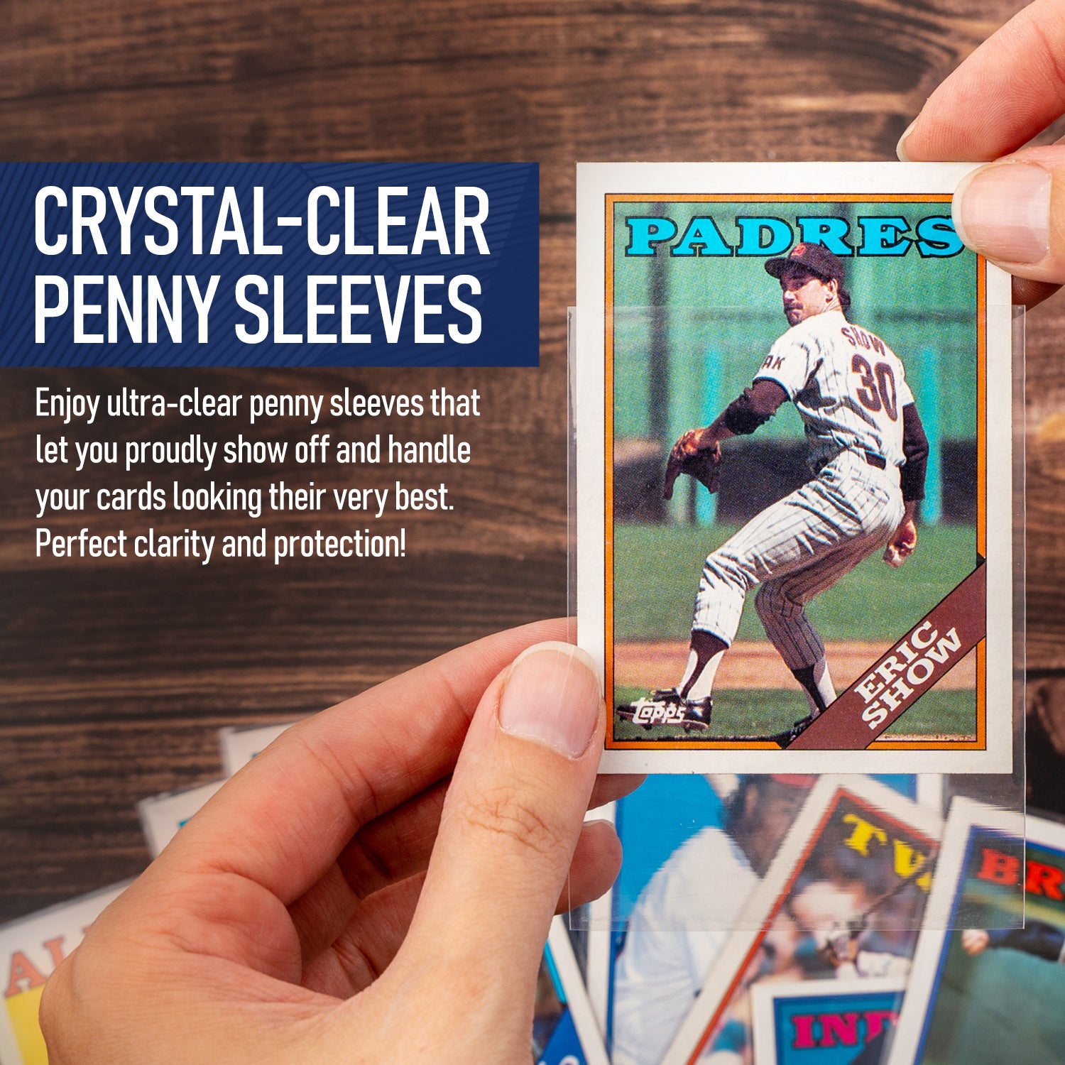 Premium Penny Sleeves for Trading Cards | Soft Trading Card Sleeves for Baseball Cards, Ultra Clear Plastic Pro Sports Card Sleeve, Football, MTG Premium Penny Sleeves for Trading Cards | Soft Trading Card Sleeves for Baseball Cards, Ultra Clear Plastic Pro Sports Card Sleeve, Football, MTG
