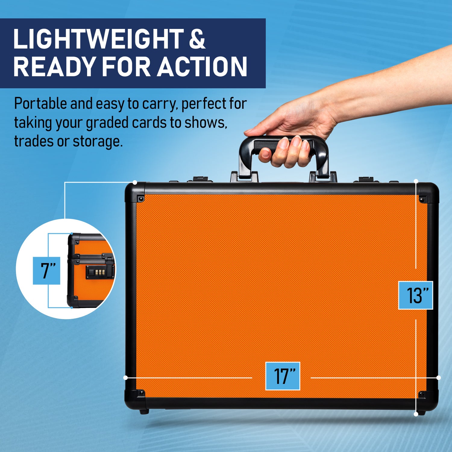 Orange - Premium Graded Card Case