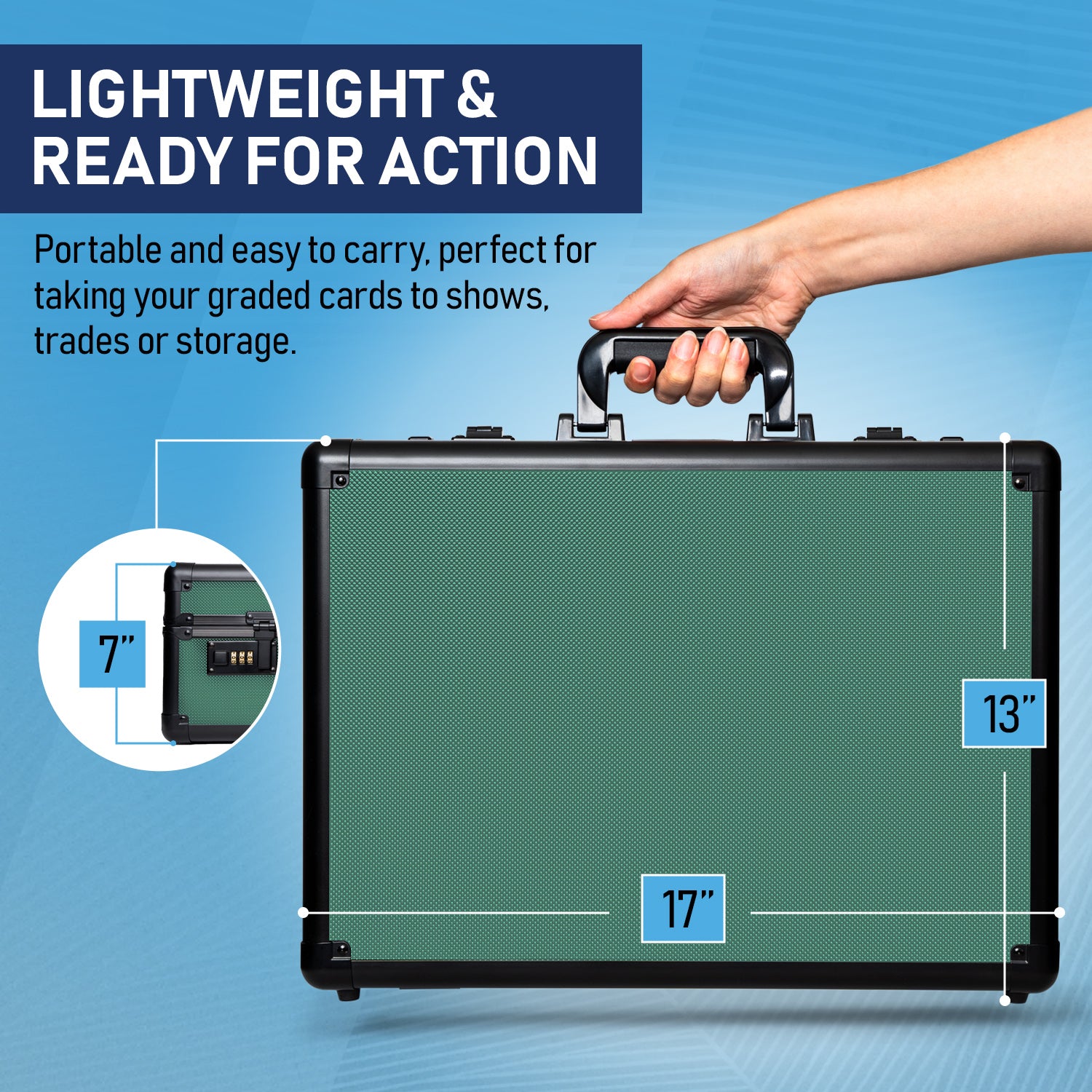 Green - Premium Graded Card Case