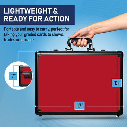 Red - Premium Graded Card Case