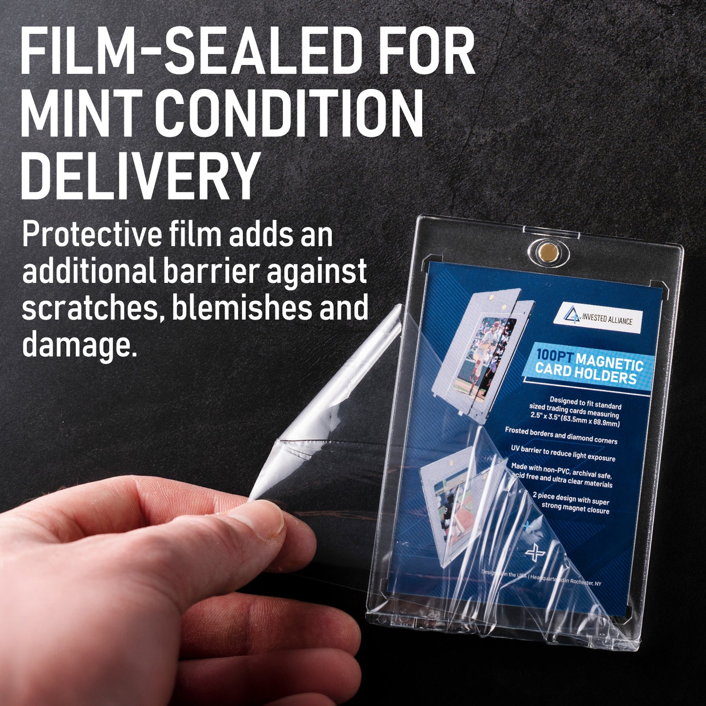 100PT - 250 Pack Premium Magnetic Card Holder