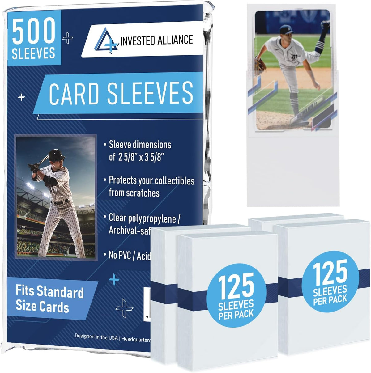 500 Pack - Standard Size Penny Sleeves