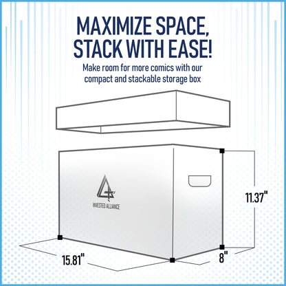 3 Pack - Comic Book Storage Boxes & White Dividers Bundle