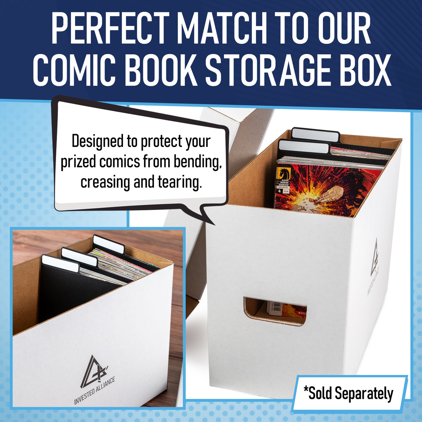 200 Pack - Black Comic Book Dividers