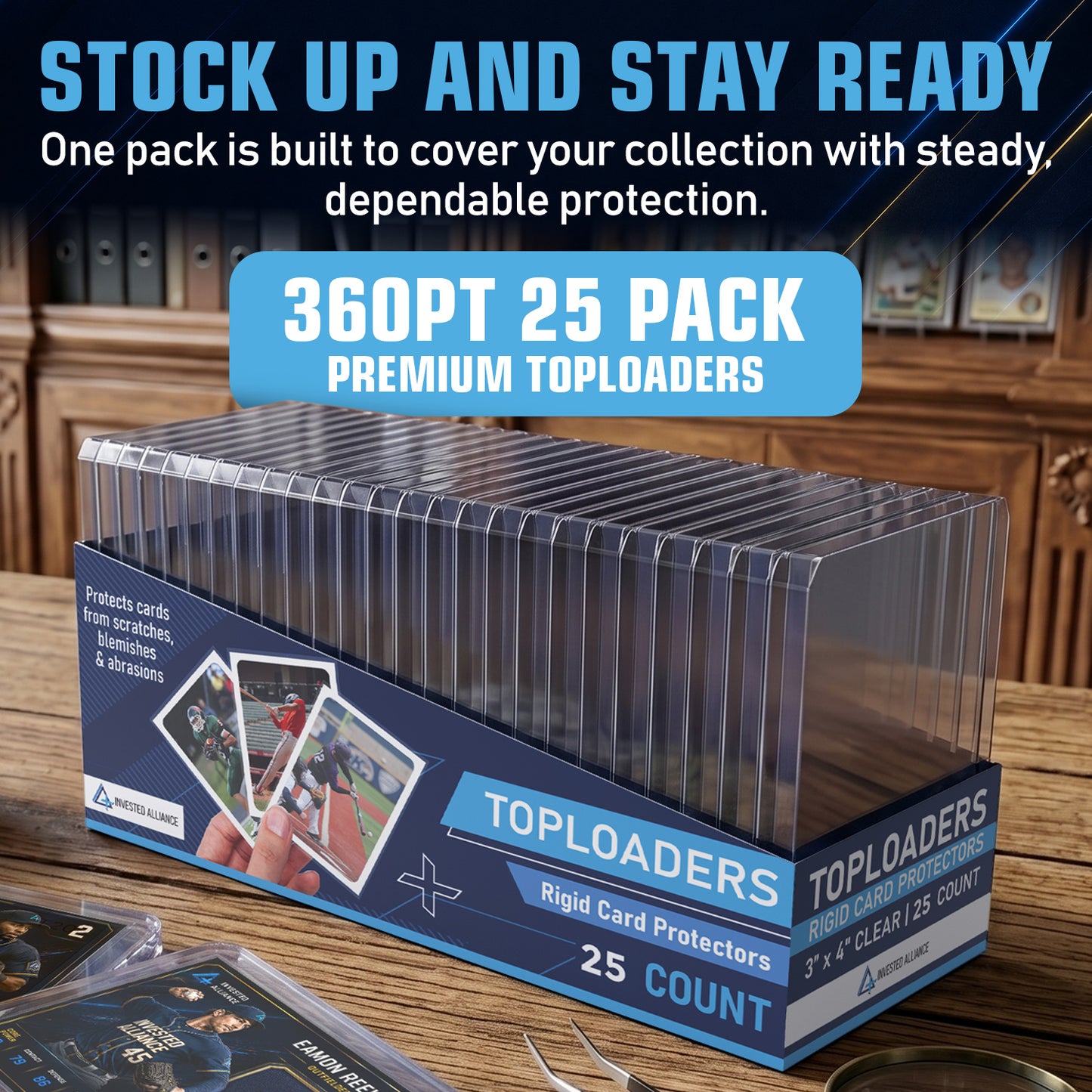 360PT - 25 Pack - Premium Top Loaders