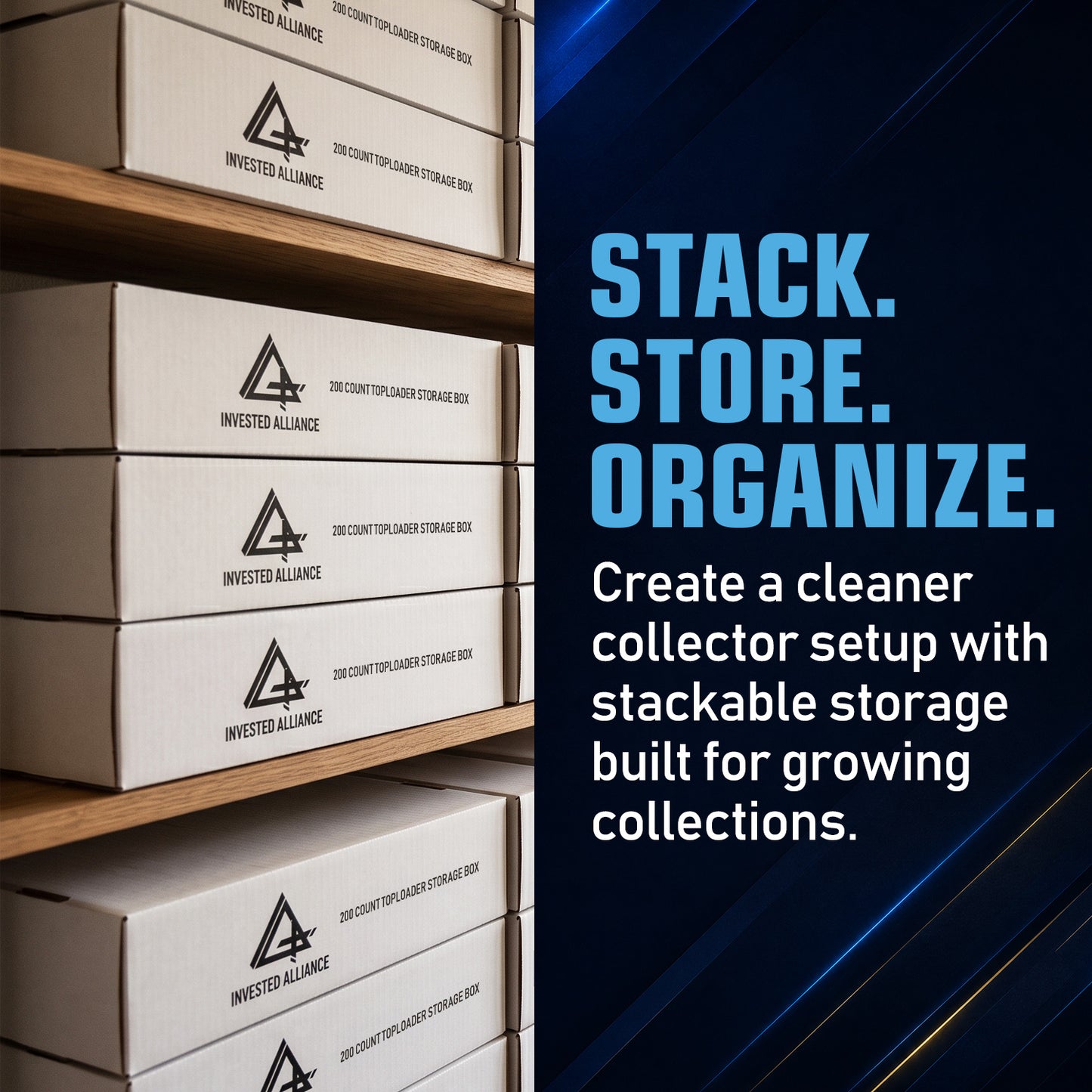 20 Pack - Premium Toploader Cardboard Storage Boxes
