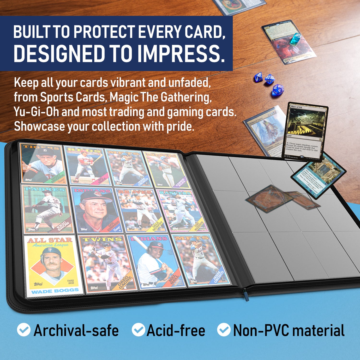 Premium 12 Pocket Sideload Trading Card Binder, 480 Cards For Sports, TCG & Mtg. | Color: Black | Size: Os | Cloudindigo's Closet Premium 12 Pocket Sideload Trading Card Binder, 480 Cards For Sports, TCG & Mtg. | Color: Black | Size: Os | Cloudindigo's Closet