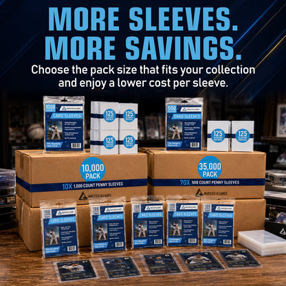 10,000 Pack - Standard Size Penny Sleeves