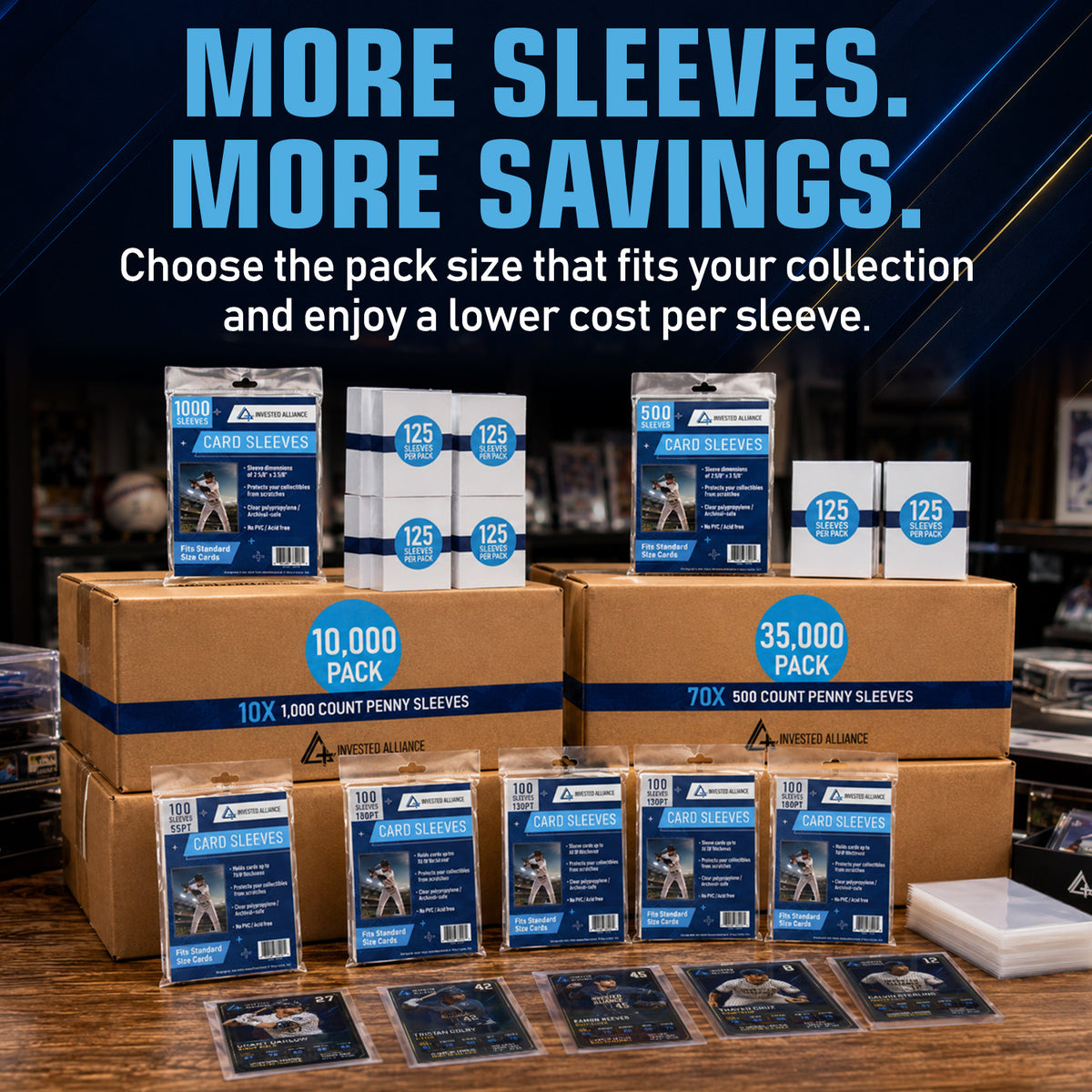 180PT - 100 Pack Penny Sleeves