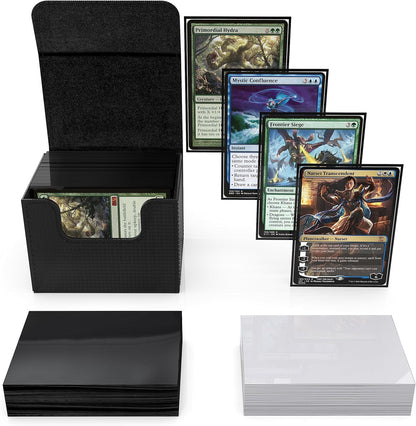 100 Card MTG Deck Box - Black