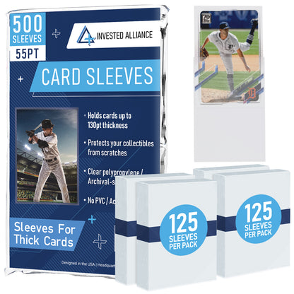 55PT - 500 Pack Penny Sleeves
