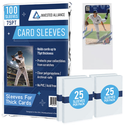 75pt Penny Sleeve for Thick Cards | Card Sleeves. Baseball Card Sleeves. Soft Trading Card Sleeve. Penny Sleeve for Trading Cards. Clear Card Sleeves. 75pt Penny Sleeve for Thick Cards | Card Sleeves. Baseball Card Sleeves. Soft Trading Card Sleeve. Penny Sleeve for Trading Cards. Clear Card Sleeves.