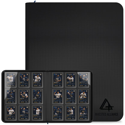 Premium Top Loader Binder for Trading Cards - Holds 288 Toploaders, 9-Pocket (Black)