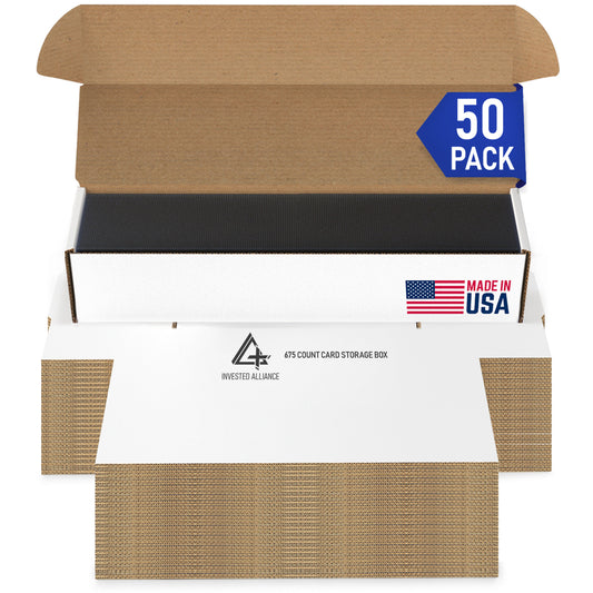 50 Pack - Premium Cardboard Storage Boxes