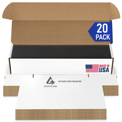 20 Pack - Premium Cardboard Storage Boxes