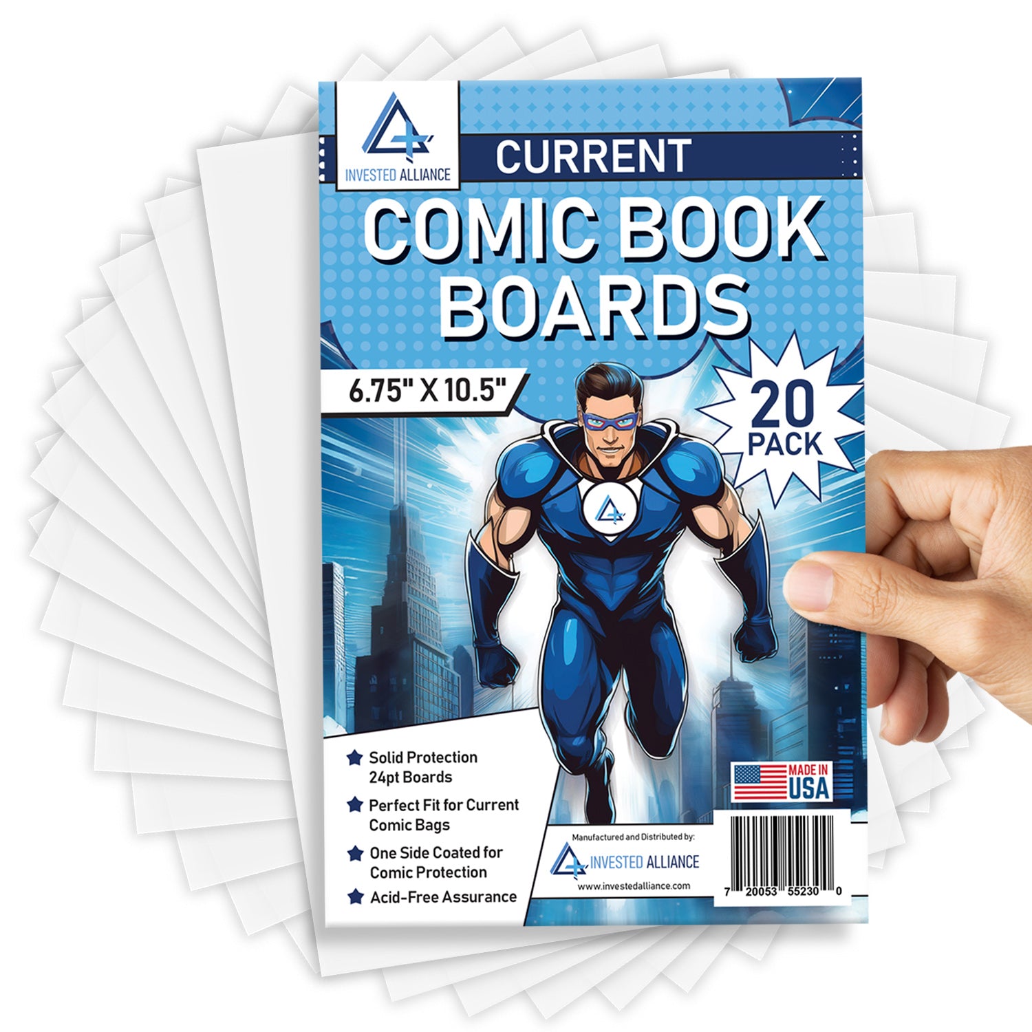 20 Pack - Current Comic Book Backing Boards