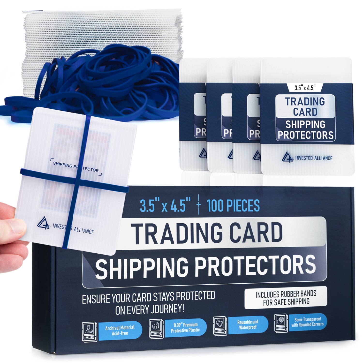 Trading Card Shipping Protector 3.5x4.5 - 100 Pack