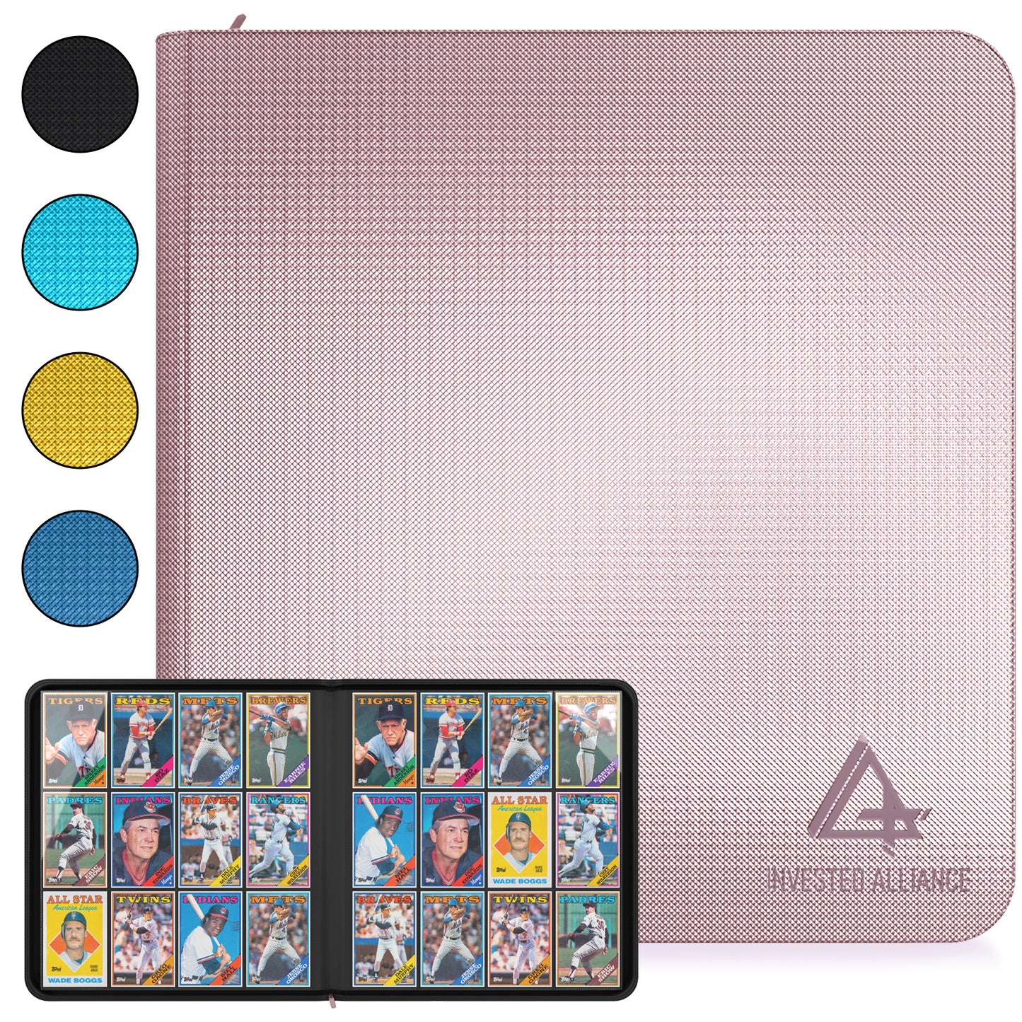 Premium TCG Card Binder For 480 Side Loading Pockets | Sports Trading Card Binder 12 Pocket, Trading & Magic Cards Binders Zipper, Collectible MTG & Premium TCG Card Binder For 480 Side Loading Pockets | Sports Trading Card Binder 12 Pocket, Trading & Magic Cards Binders Zipper, Collectible MTG &
