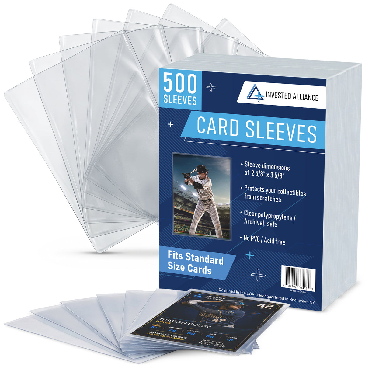 500 Pack - Standard Size Penny Sleeves