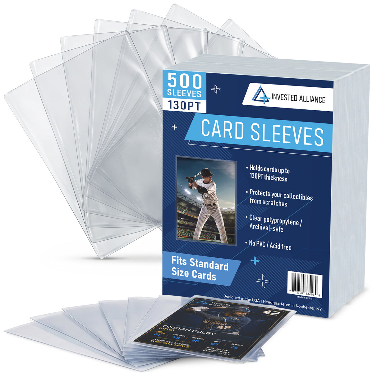 130PT - 500 Pack Penny Sleeves