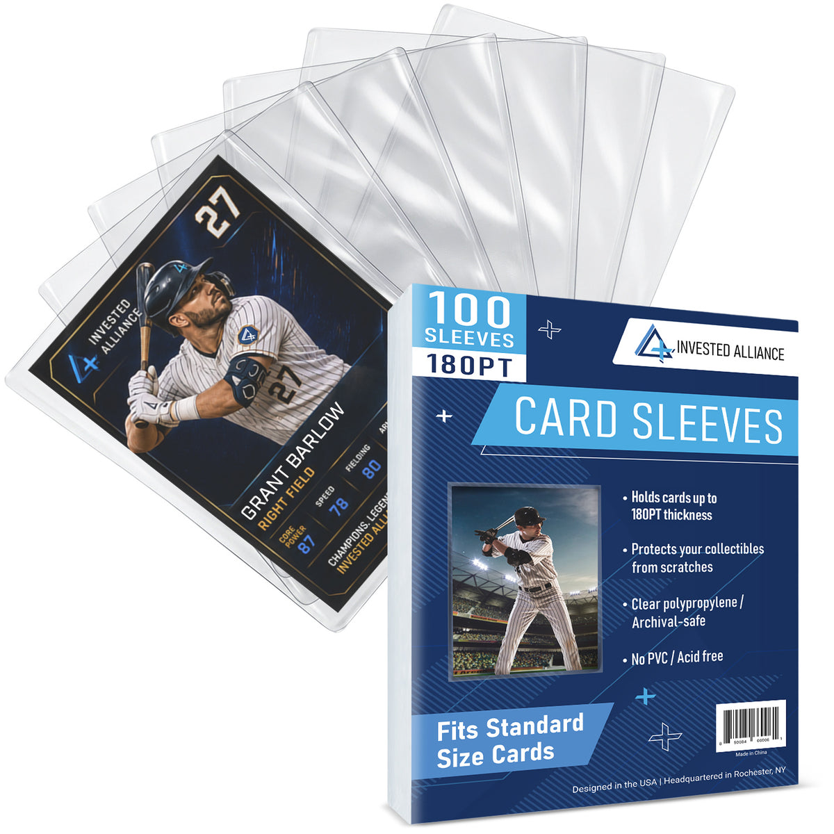 180PT - 100 Pack Penny Sleeves